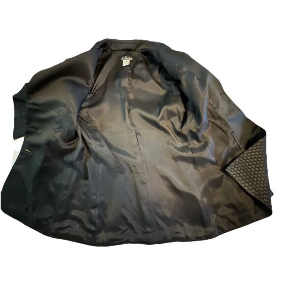 Vtg S. Nemeroff Women’s Blazer Size 6 Black 3-button Old Money Made In USA - Picture 14 of 16